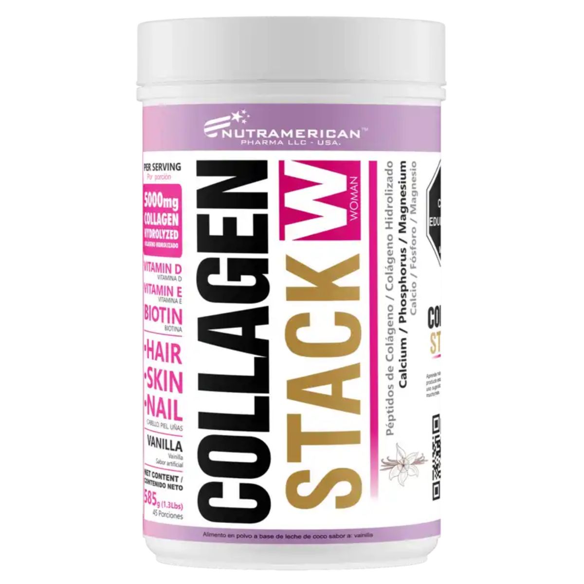 Collagen Stack W Nutramerican Tarro x 585g
