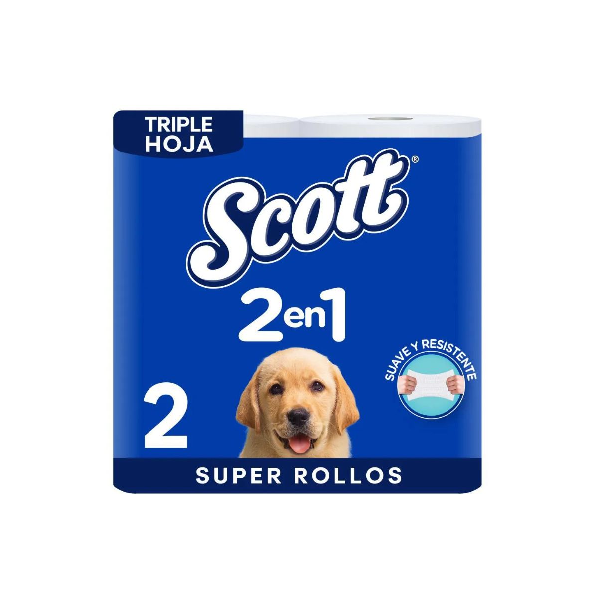 Papel Higiénico 2 en 1 Scott Paquete x 2 Rollos